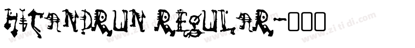 HitandRun Regular字体转换